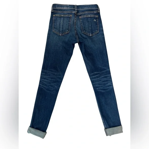 Rag & Bone Skinny Jeans Dark Wash Size 24 Cotton Blend NWOT - Picture 2 of 16